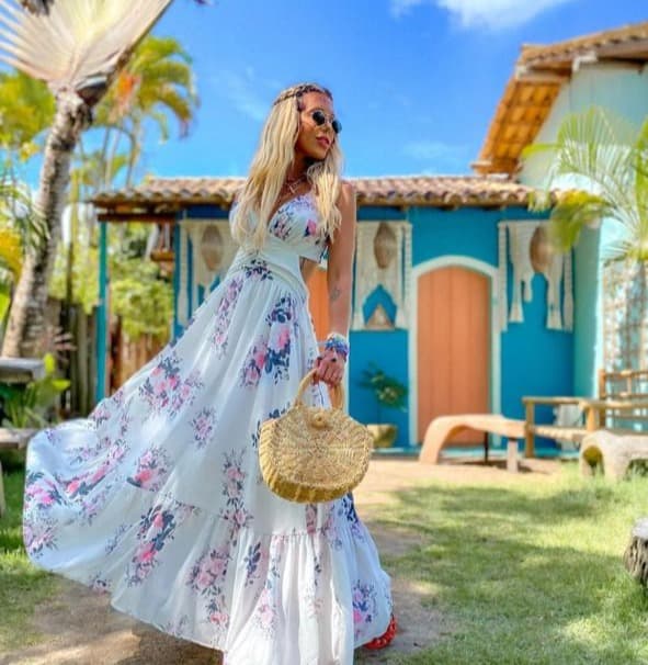 Vestido Floral Off — Vestidos