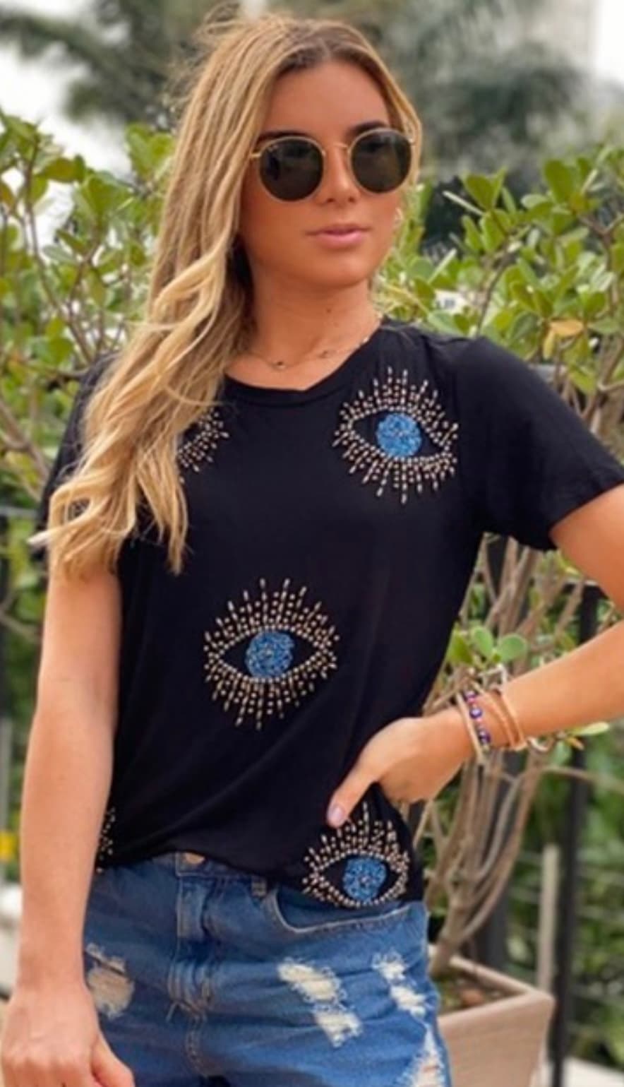 Blusa Bordada Olho Grego — Loja